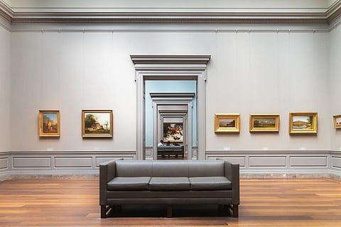 The National Gallery of Art in Washington, DC has a collection of some 150,000 paintings, drawings, prints, photographs, sculpture, decorative arts and new media