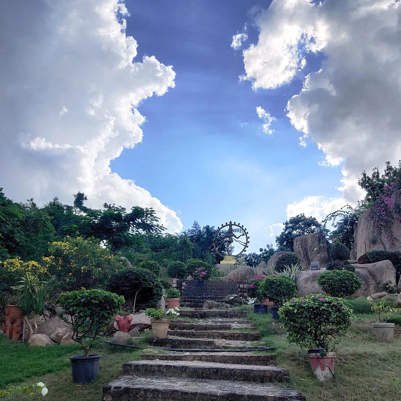 The rocky landscape of Shilparamam