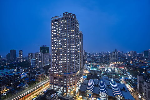 The construction of the Al Sa'adah Towers (pictured here), two high-rise structures with 36 and 41 stories, marked the project's first phase's completion.