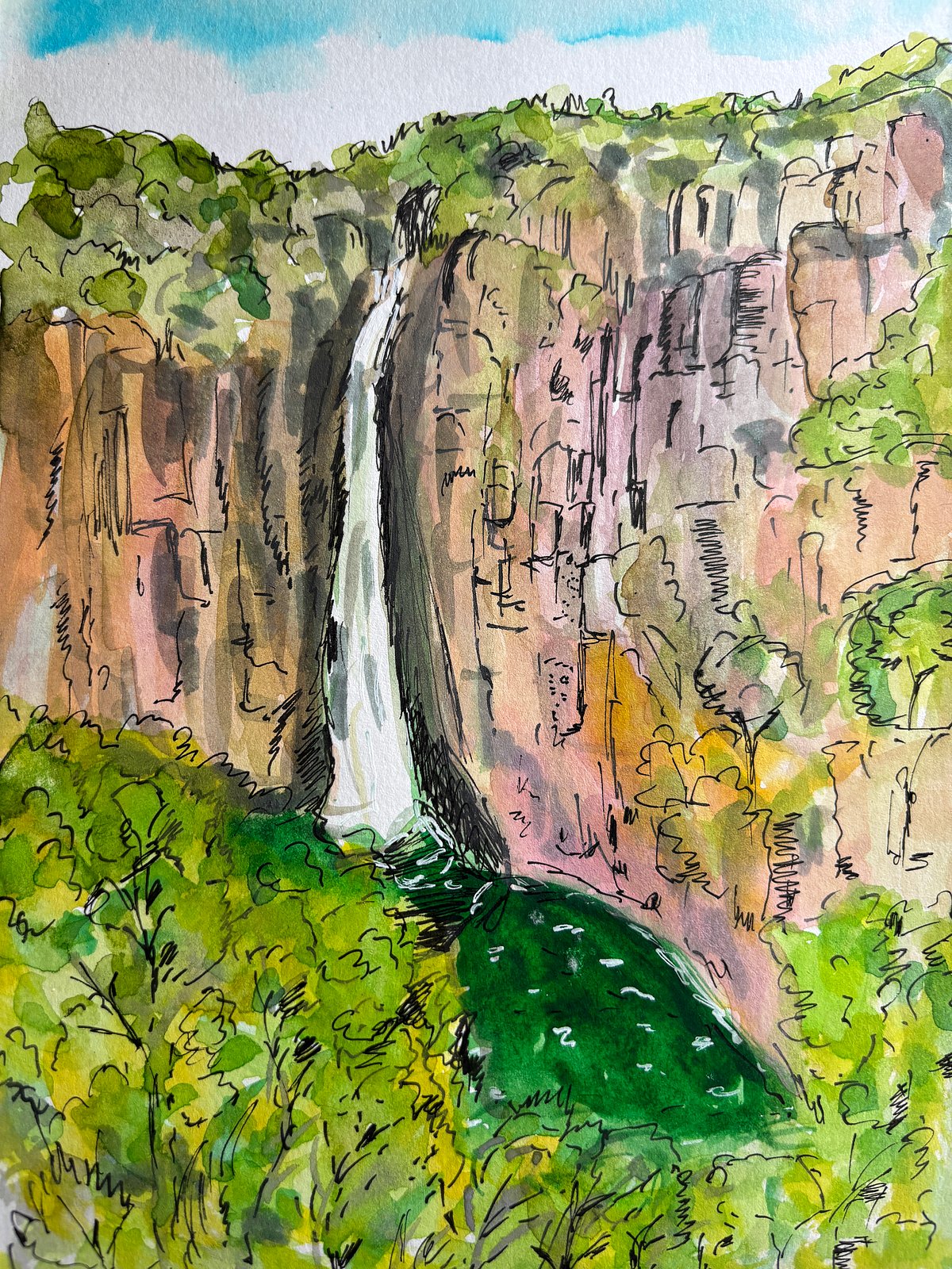 A sketch of Litchfield National Park by the author