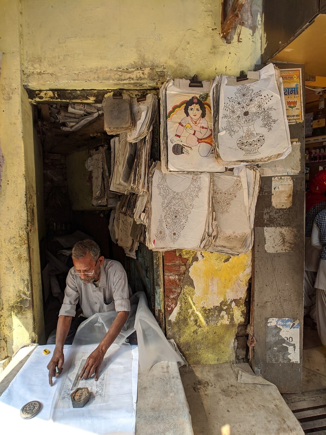An artisans workshop which is one of the stops on the Handicraft Walking Tour