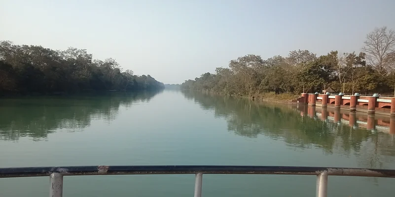 A water body in the Pilibhit Tiger Reserve