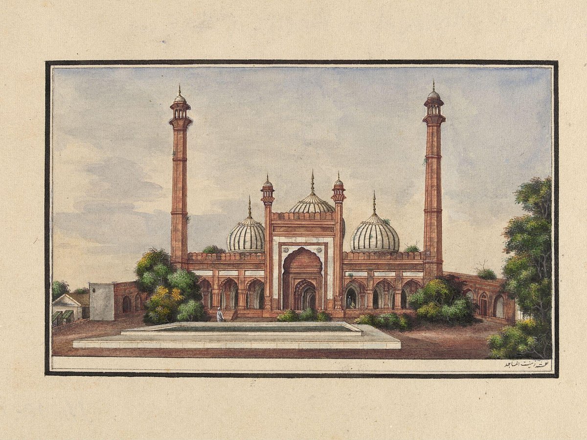 A painting of Zeenat-ul-Masajid