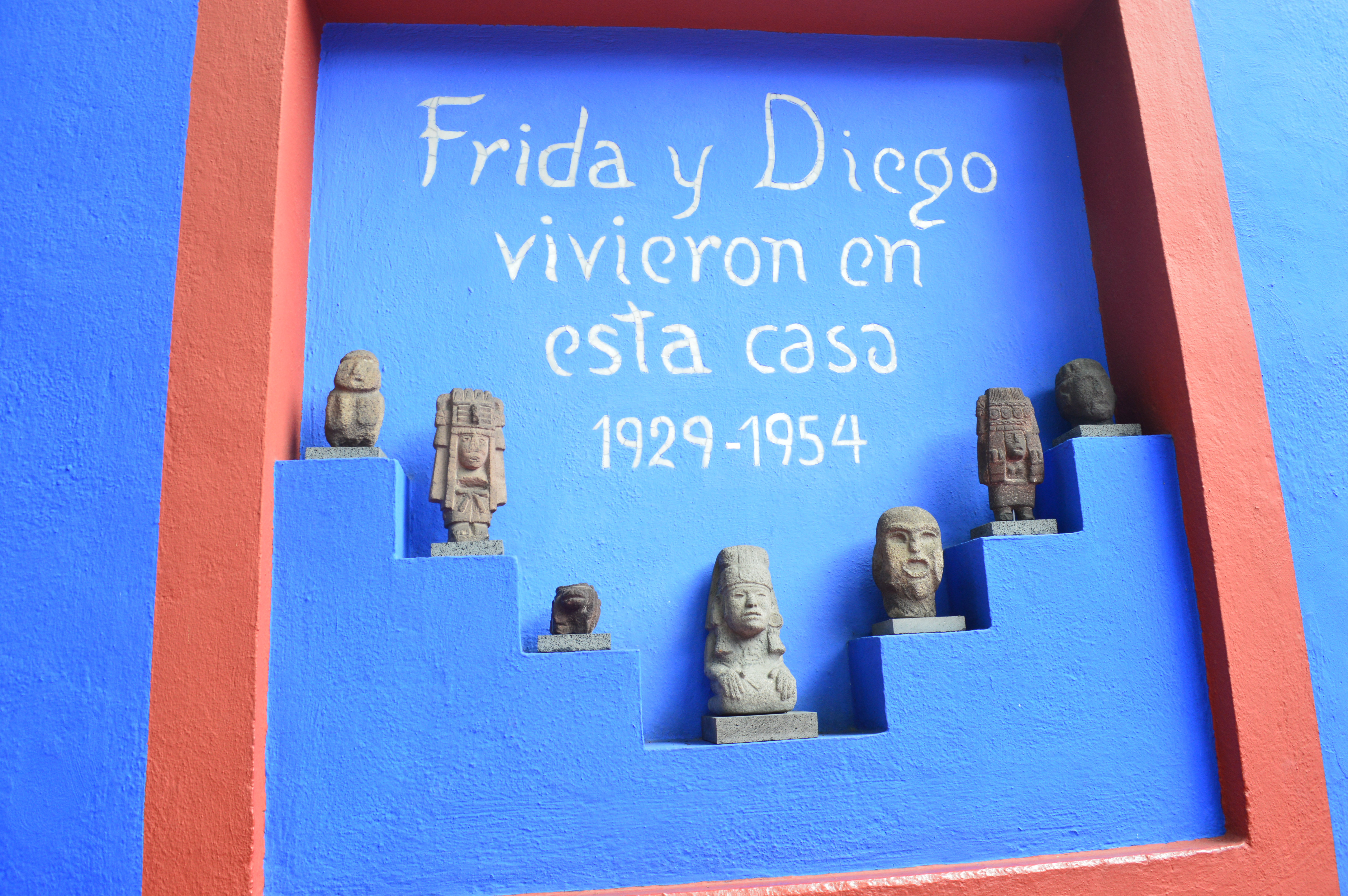 Casa Azul is the home where Frida Kahlo was born, raised and lived with her painter husband Diego Rivera