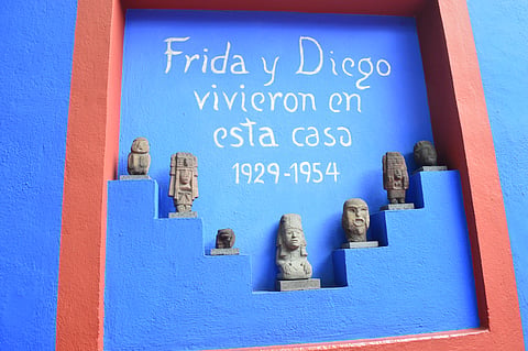 Casa Azul is the home where Frida Kahlo was born, raised and lived with her painter husband Diego Rivera