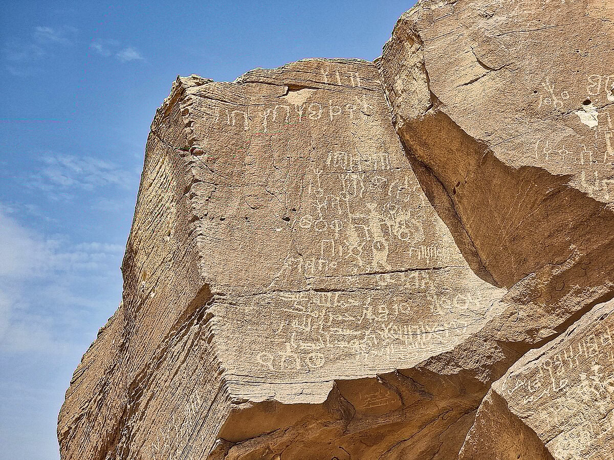 The Ḥimā Cultural Area in Najran features a rich collection of rock art that illustrates various aspects of ancient life