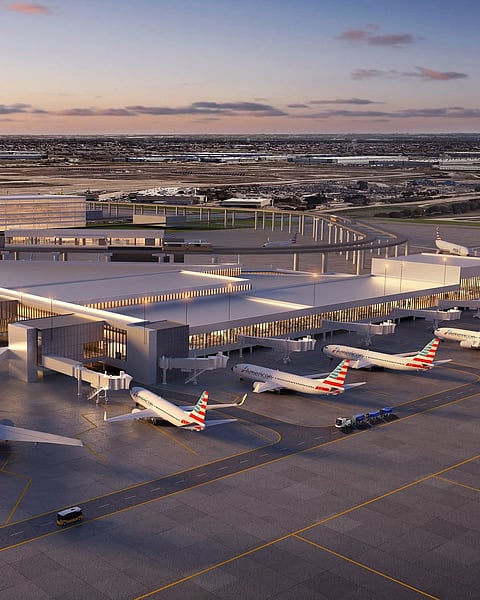 A view of Dallas/Fort Worth International Airport