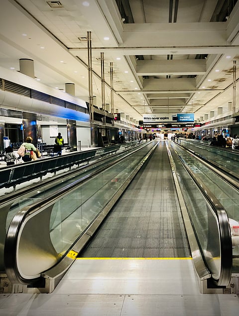 At the Denver International Airport