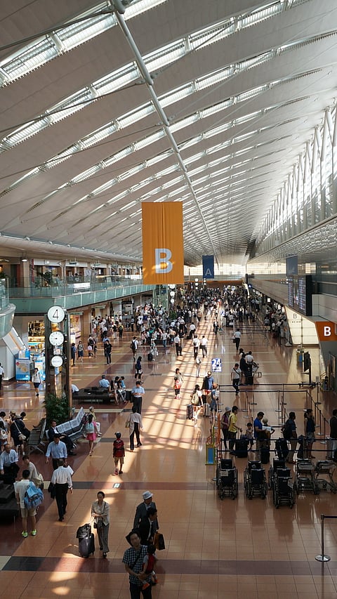 Inside the Tokyo Haneda Airport