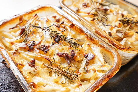 Jansson's temptation is a traditional Swedish casserole
