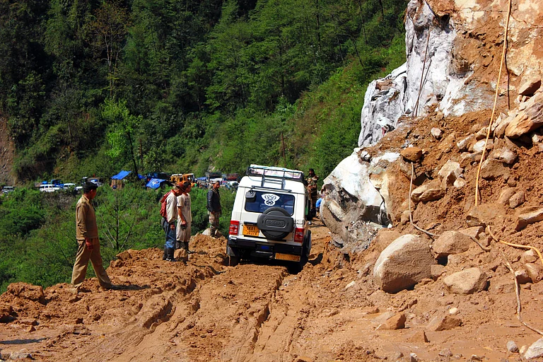 Landslides are a common occurrence in Sikkim during the monsoon season - inlovepai/Shutterstock