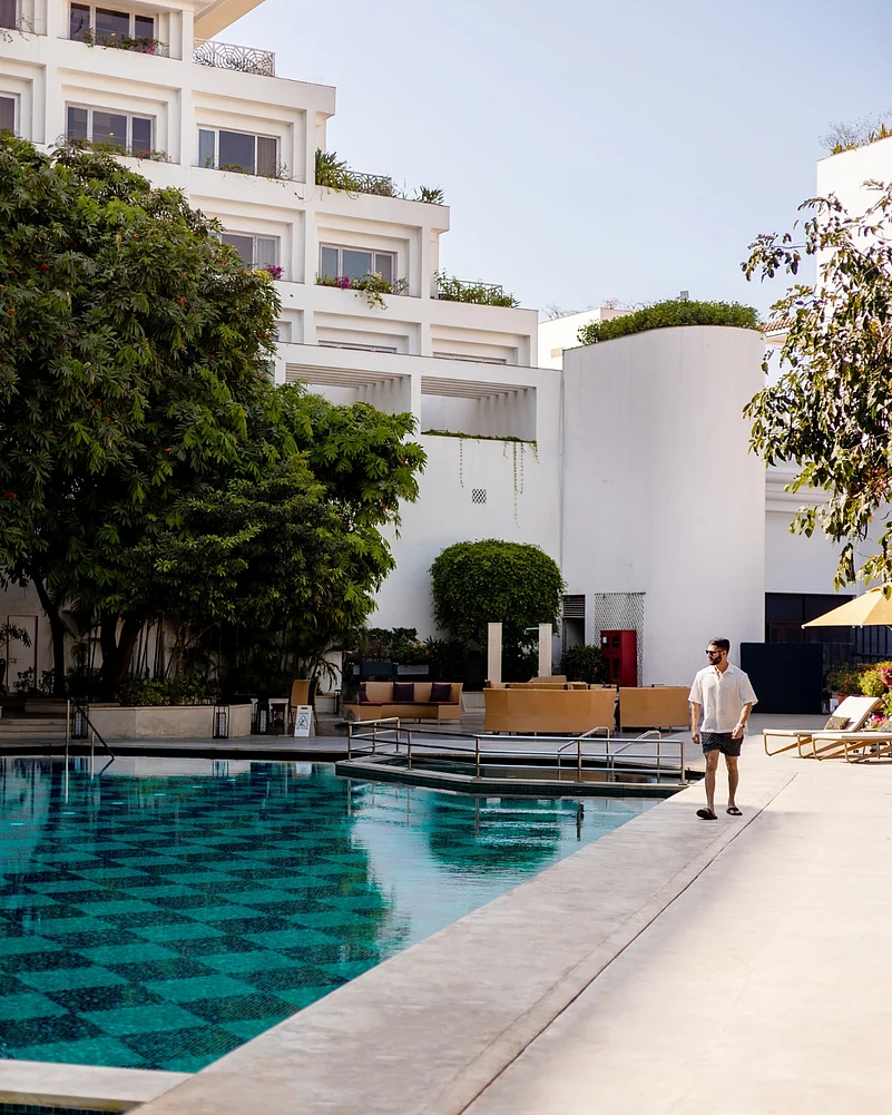 Taj Bengal reflects the citys rich artistic heritage and cultural influences.