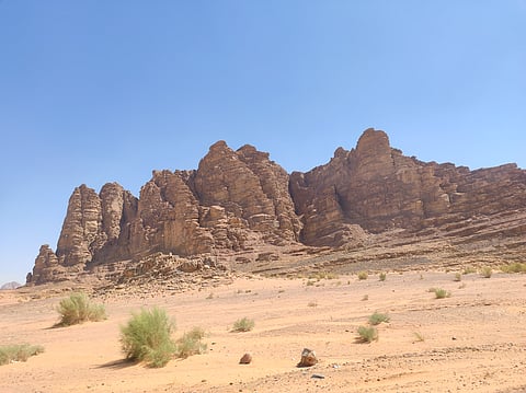 Most of Jordan's landscape lays barren. 