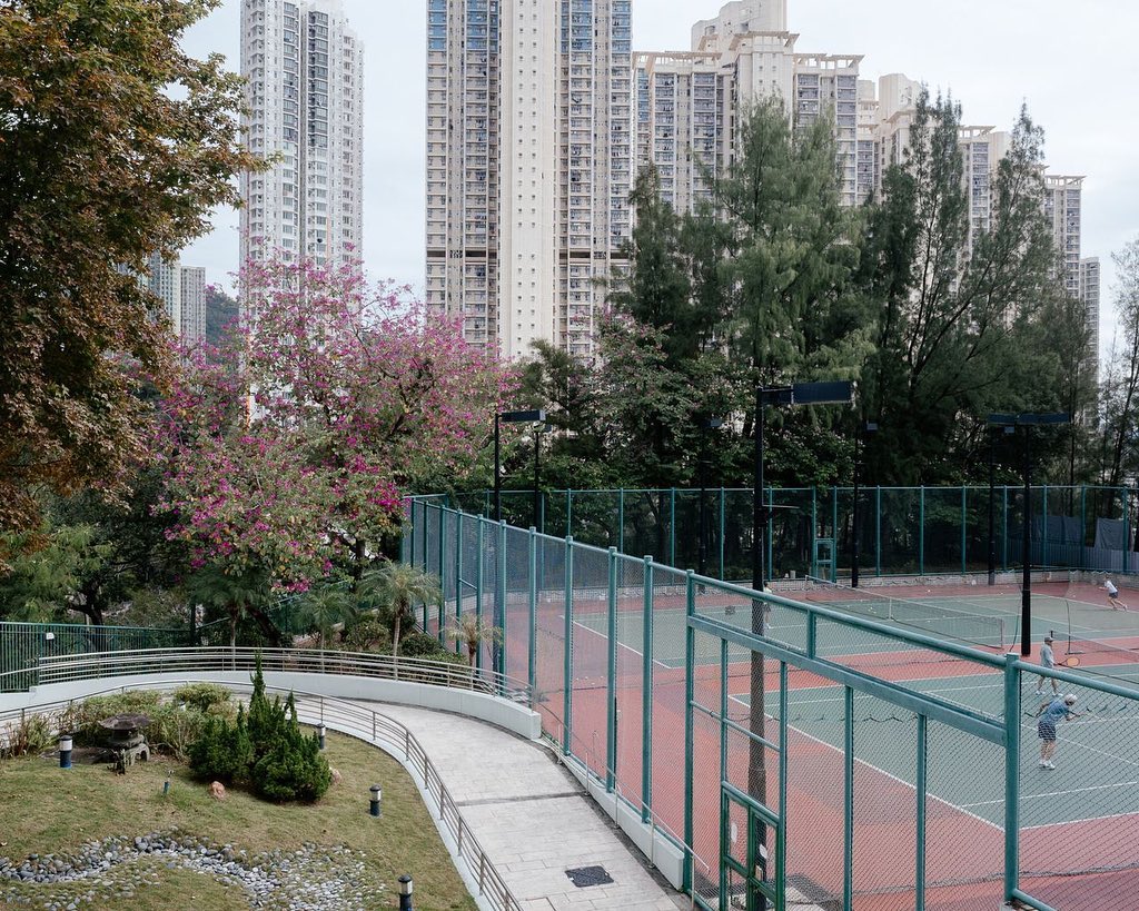 A tennis court at the Sai Tso Wan Recreation Ground