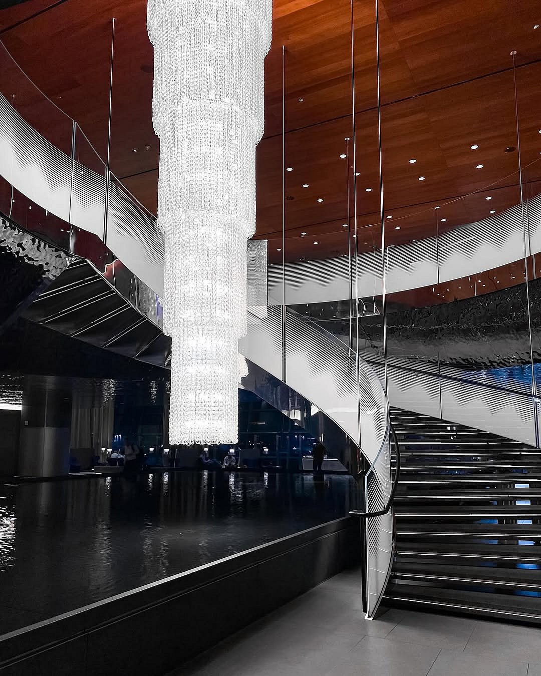 Inside the Al Mourjan Lounge at Hamad International Airport