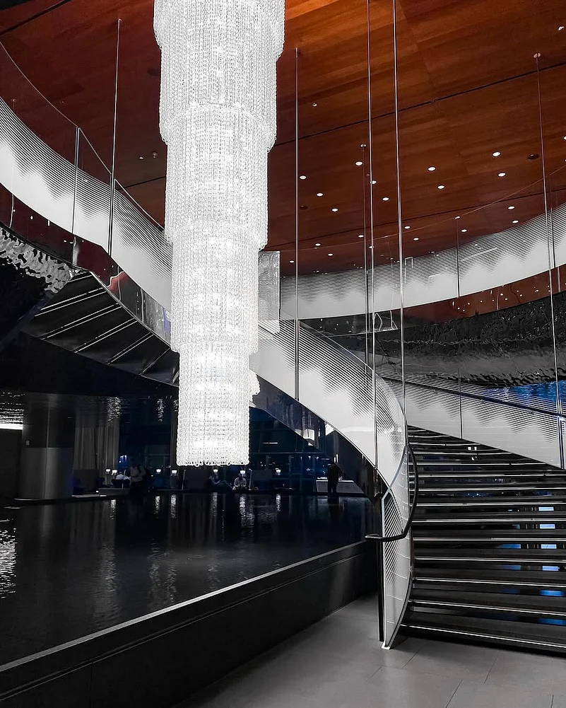 Inside the Al Mourjan Lounge at Hamad International Airport