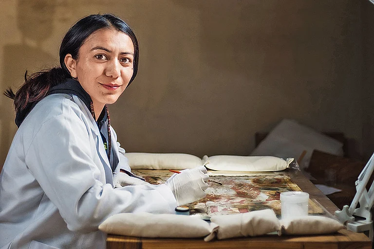 Noor Jahan is an art conservator and national-level ice hockey athlete - Courtesy: Author