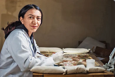 Courtesy: Author : Noor Jahan is an art conservator and national-level ice hockey athlete