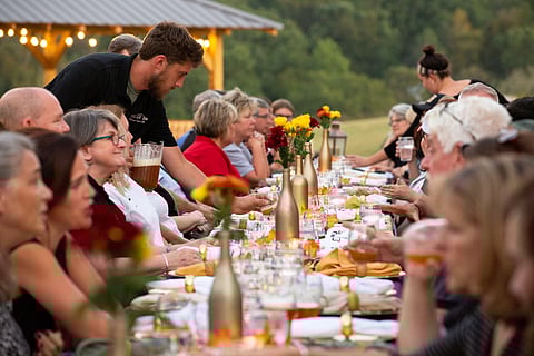 Sit on 165 scenic acres of the Beliveau Estate Winery & Farm Brewery nestled in the Blue Ridge Mountains