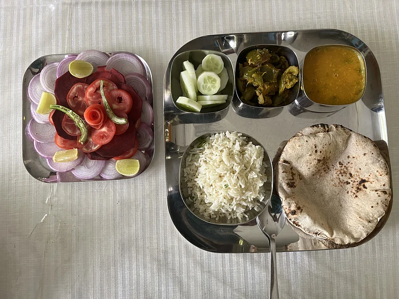 Lunch at the Vaidyaratnam Vrindavan Ayurveda Chikitsalayam