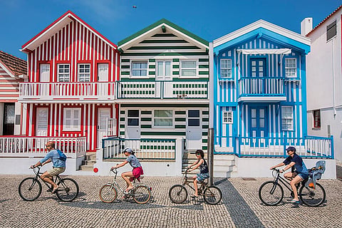 Costa Nova's striped houses