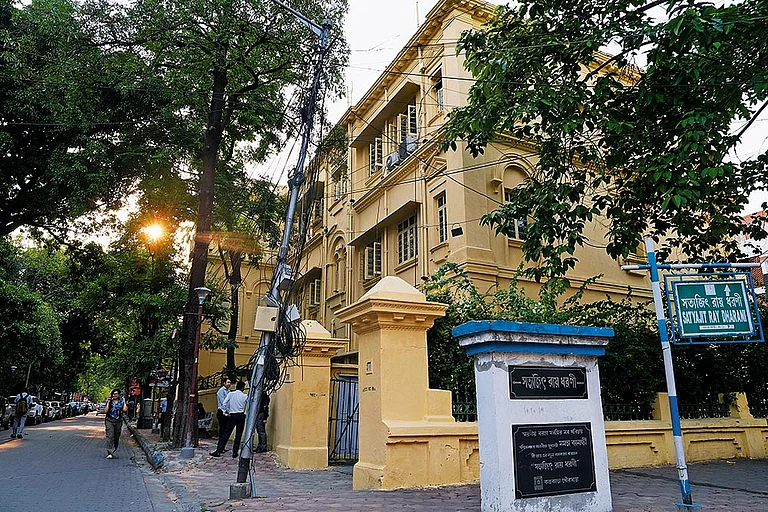 Bishop Lefroy Road, where Ray lived for 22 years, is an open-air gallery of his work - Sandipan Chatterjee
