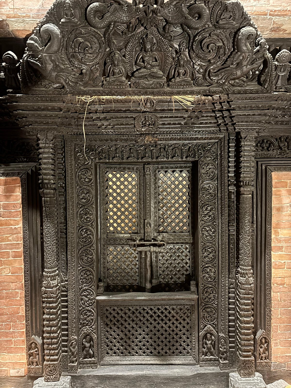 This rescued door at the property was one of the oldest, nearly a century old