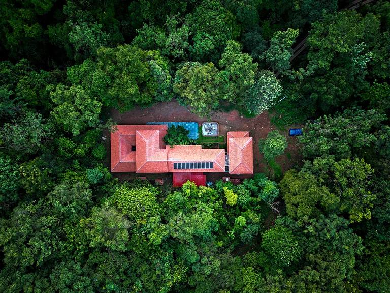 An aerial view of Poomaale - Sourced