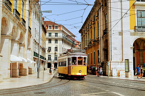 Lisbon is Portugal’s hilly, coastal capital city