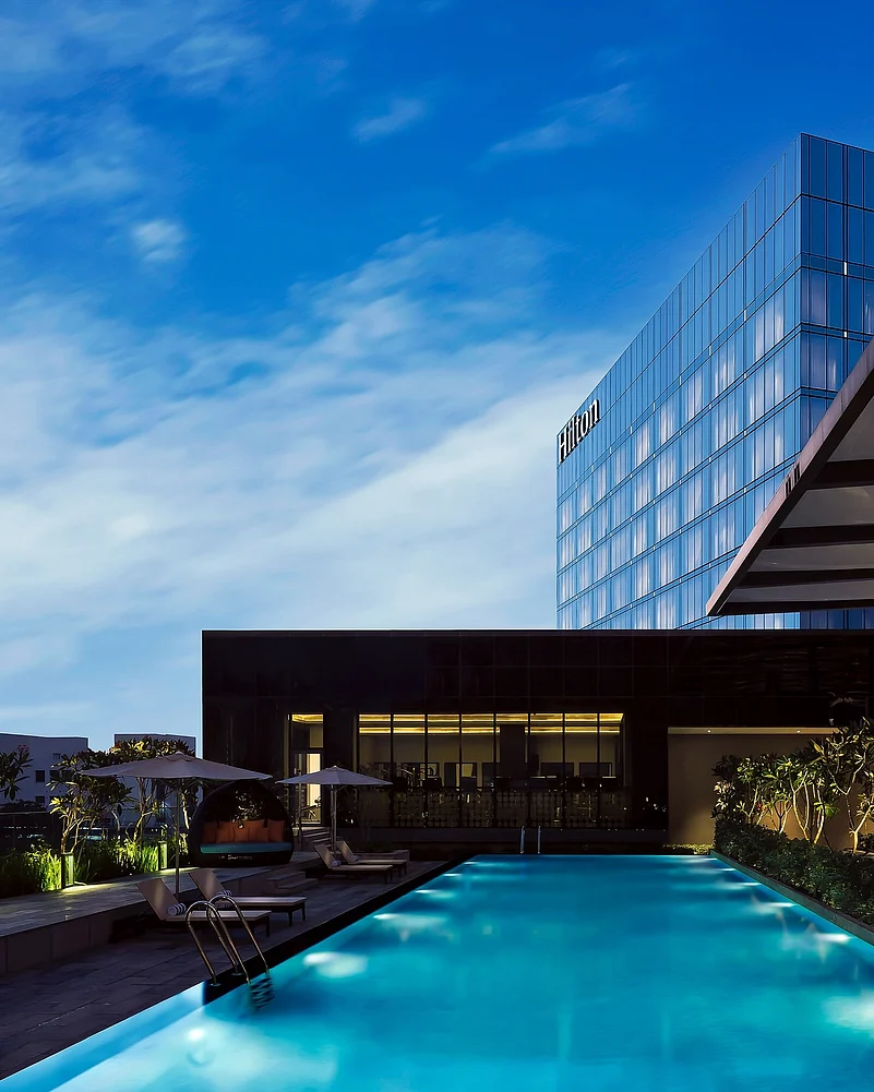 Hilton is growing rapidly in India, with plans to expand its portfolio by 10 times its current footprint over the next decade.