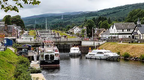Caledonian Canal, from Fort Augustus to Loch Ness