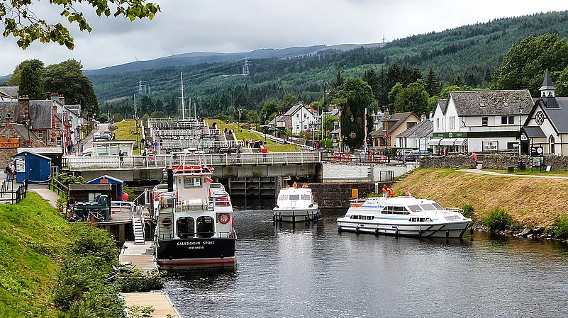 Caledonian Canal, from Fort Augustus to Loch Ness