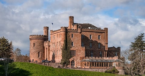 Dalhousie Castle is located near Edinburgh