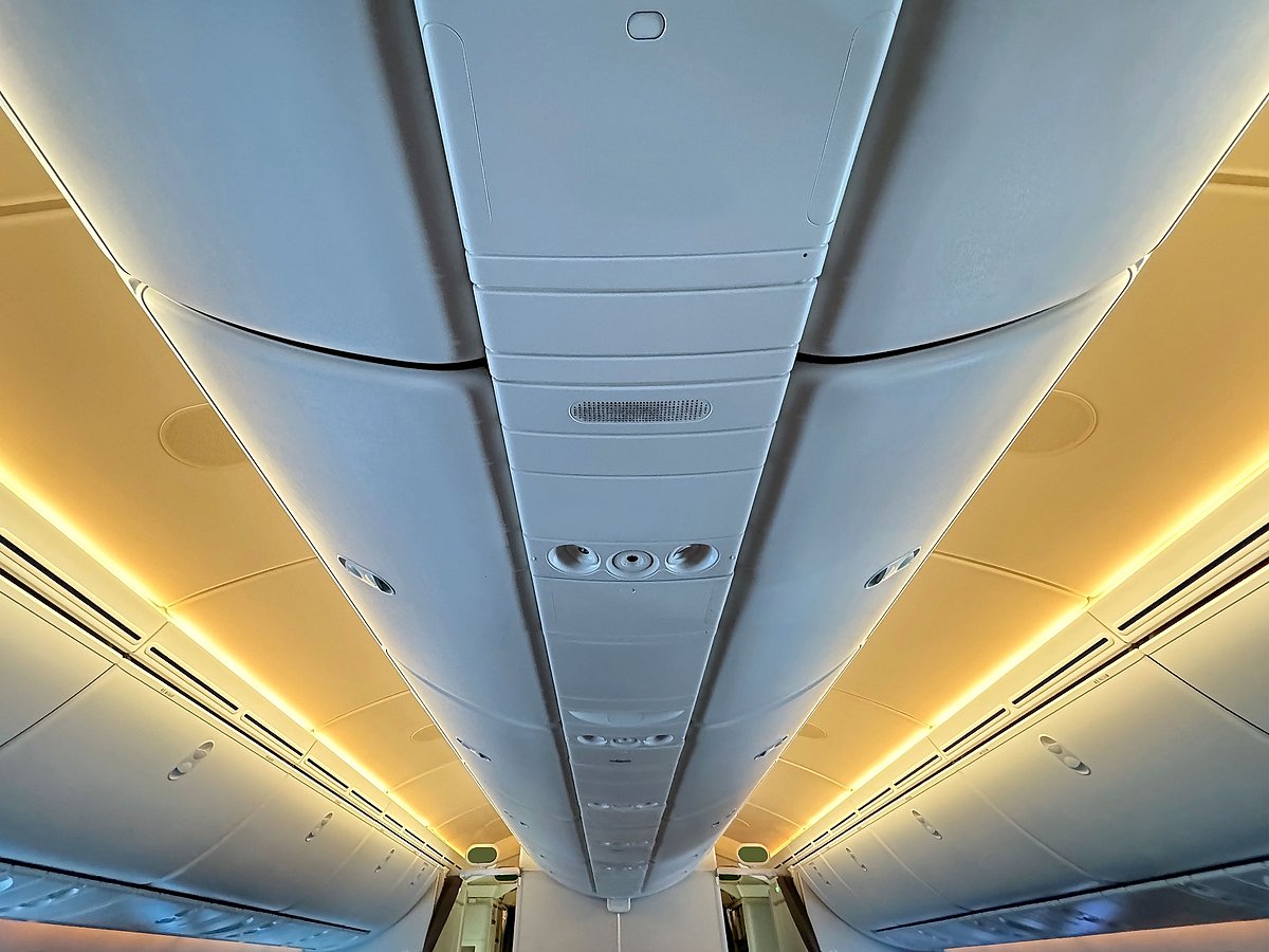 Passengers flying on the 787-8 enjoy several comfort-focused features, such as larger windows with electronic dimming and improved air filtration