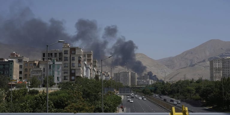 Smoke billows from an oil storage facility in Tehran on June 16, 2025, reportedly hit by an Israeli airstrike over the weekend
- AP/PTI