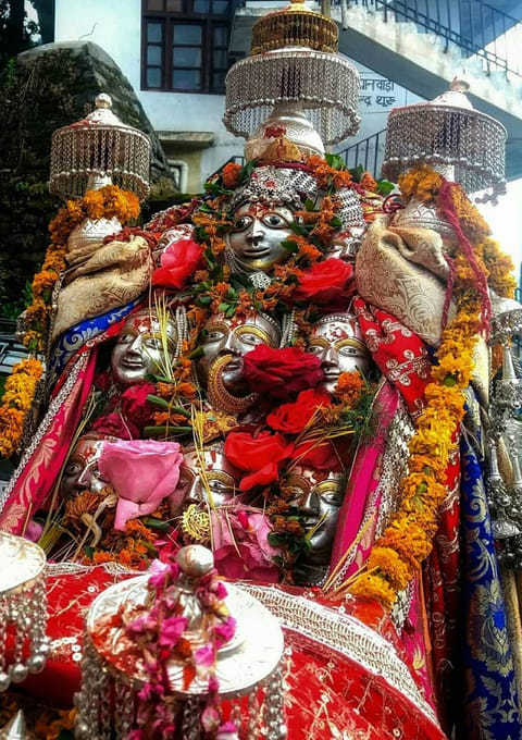 The best time to visit the Maa Sharvari Temple is during the Hindu festival of Dussehra