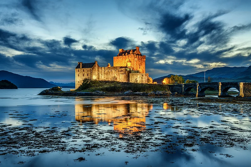 A view of the Eilean Donan castle