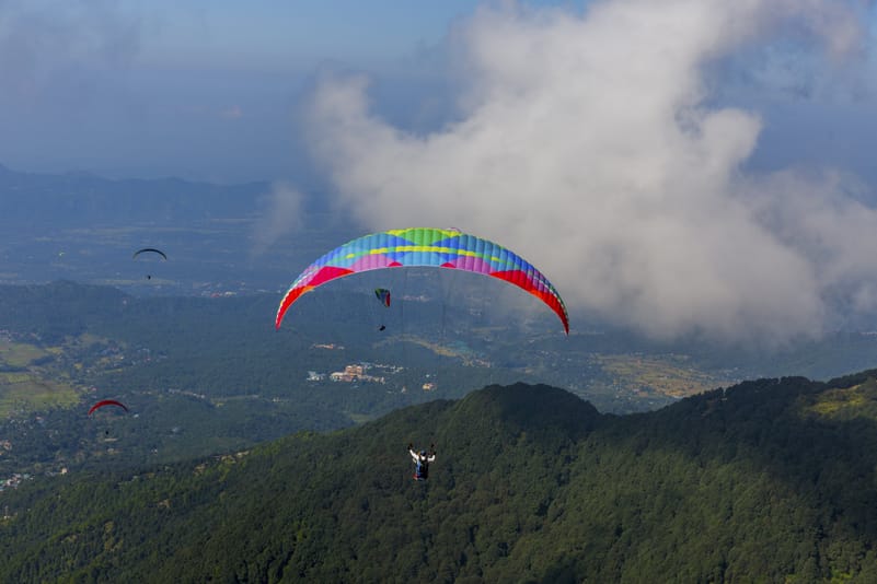 Paragliding in Palampur, Himachal Pradesh