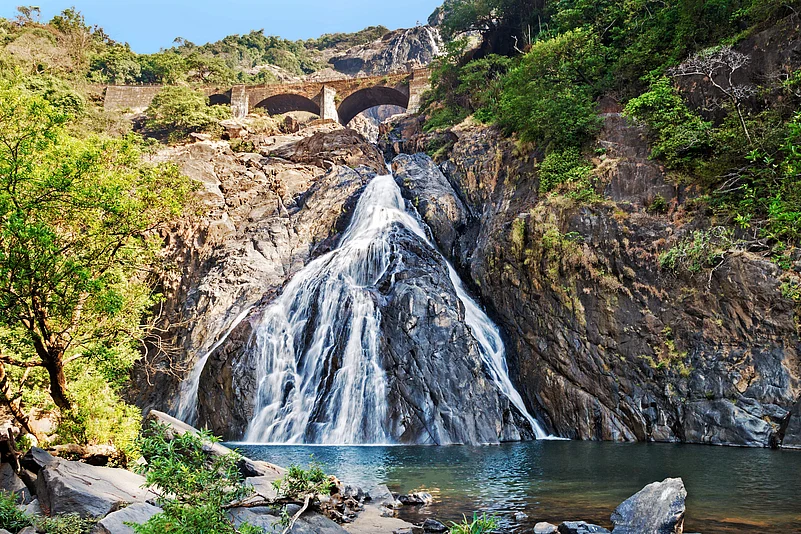 Dudhsagar Falls is Goas tallest waterfall