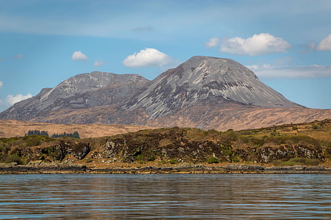 The Paps of Jura are three mountains on the western side of the island
