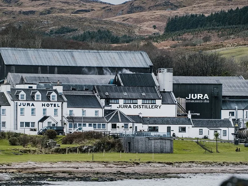 The Jura Distillery produces single malt Scotch whisky
