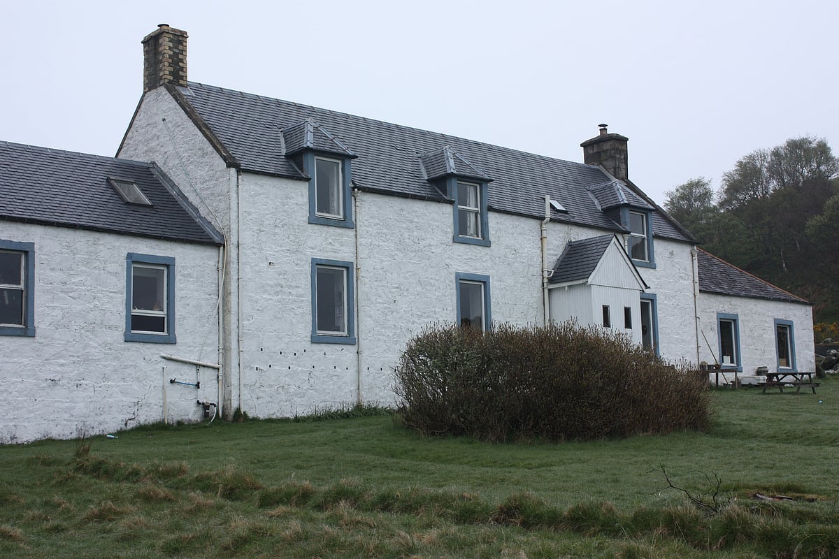 The Barnhill cottage where George Orwell lived from 1946-48