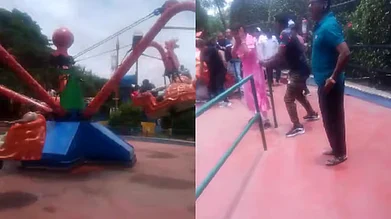 X : The incident occurred on June 18 when the popular octopus-themed ride malfunctioned mid-spin