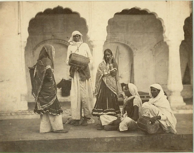 Hijra Indian entertainers (c. 1865)