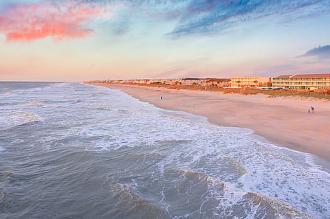 Sunrise over Kure Beach
