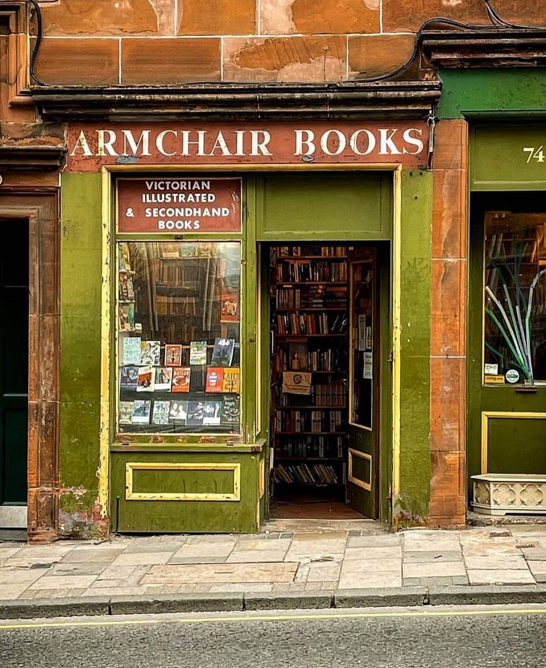 A view of Armchair Books