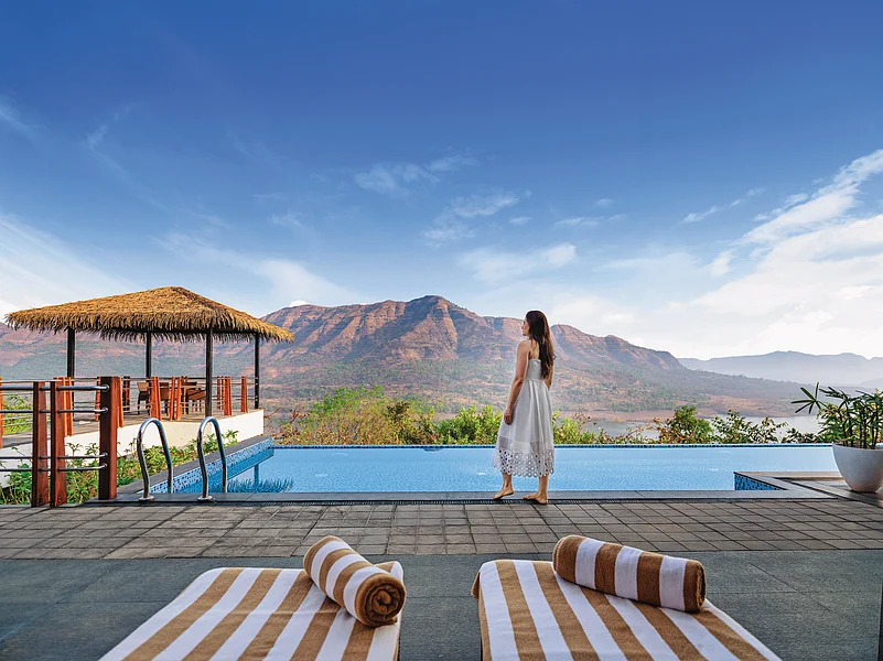The Mango Tree Villa at Atmantan offers sweeping views