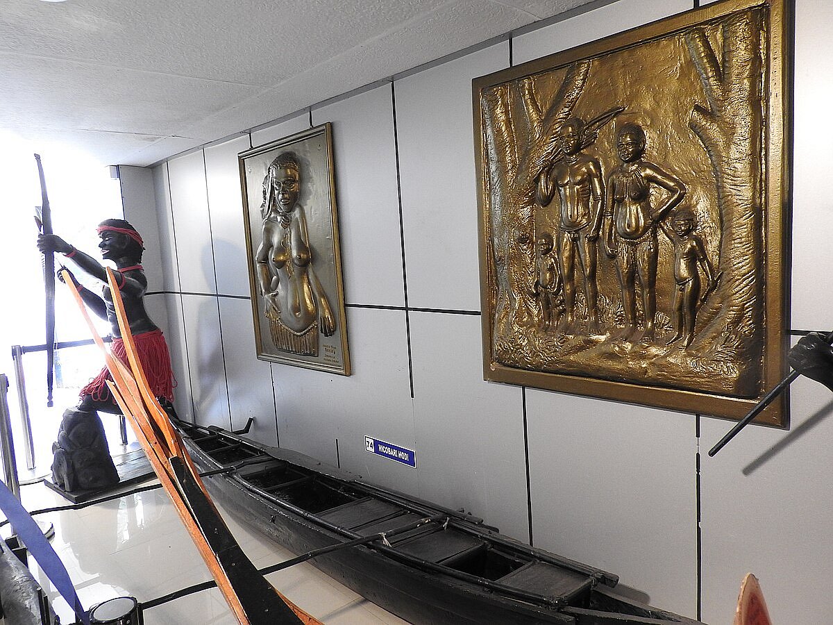 A Nicobari hodi displayed in Samudrika Naval Museum in Andaman