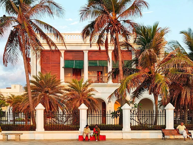 A view of White Town in Pondicherry - u_s_we/Instagram