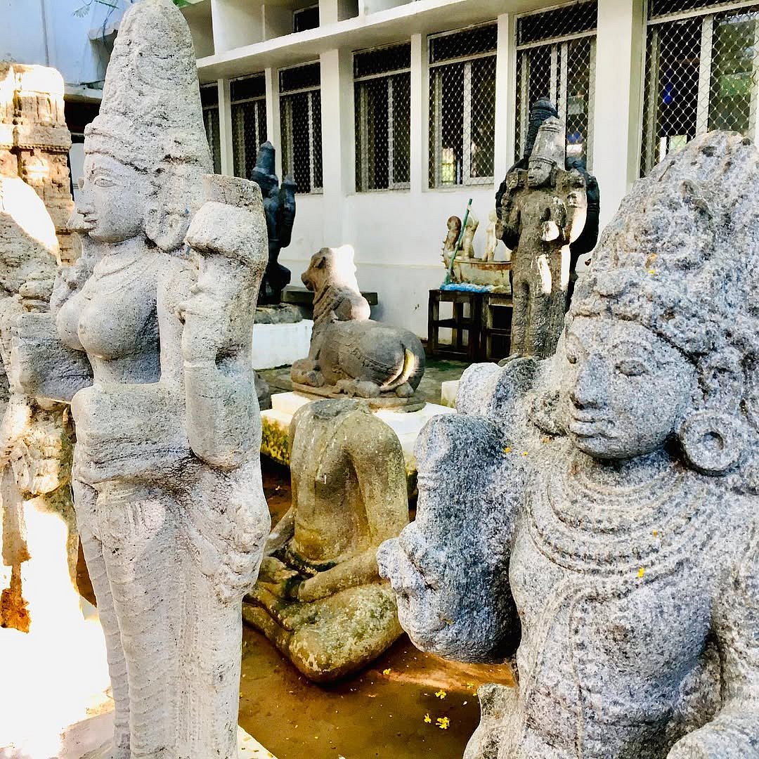 Artefacts at the Puducherry Museum
